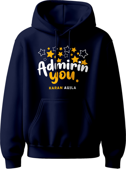 Admirin' You Karan Aujla Unisex Hoodie with bold design inspired by Karan Aujla’s hit track, perfect for concerts and fans of Punjabi music.