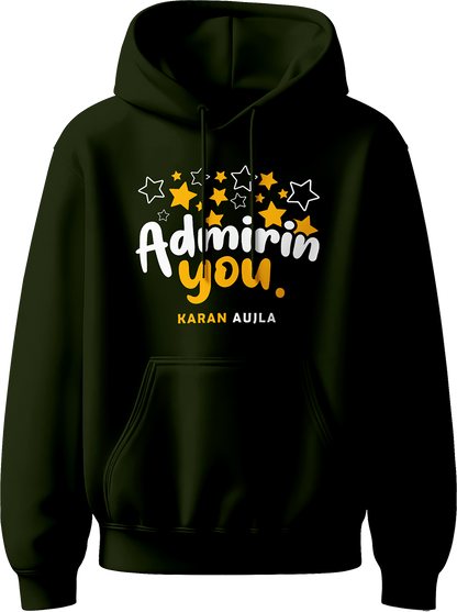 Admirin' You Karan Aujla Unisex Hoodie with bold design inspired by Karan Aujla’s hit track, perfect for concerts and fans of Punjabi music.