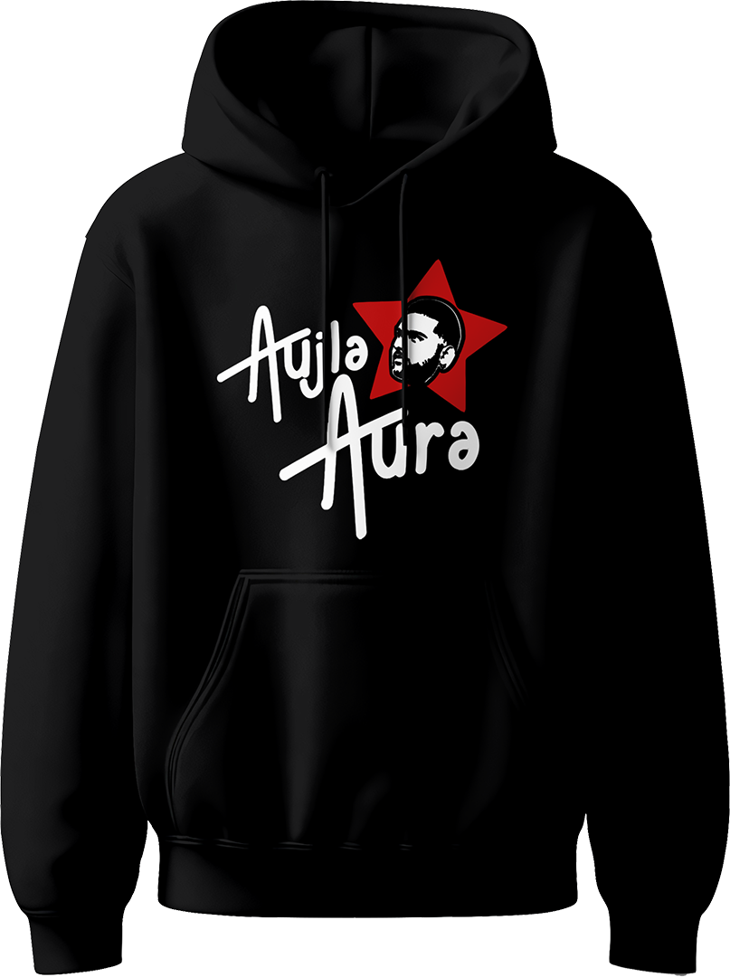 Aujla Aura Karan Aujla Unisex Hoodie featuring bold design inspired by Karan Aujla’s iconic style, perfect for concerts and fans of Punjabi music.