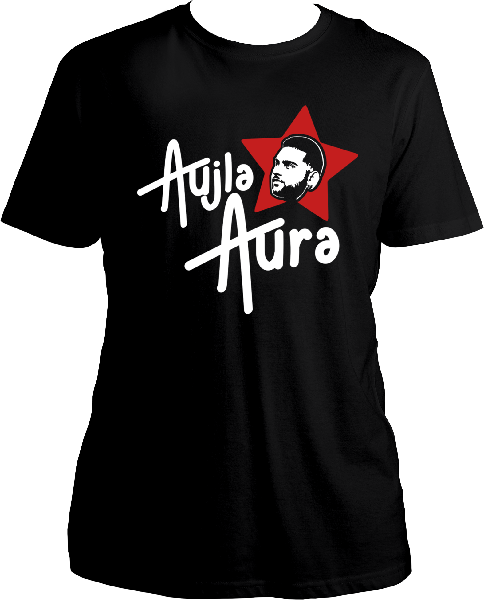 Front view of the Aujla Aura Karan Aujla Unisex T-Shirt, featuring a bold and stylish design inspired by Karan Aujla’s magnetic persona."