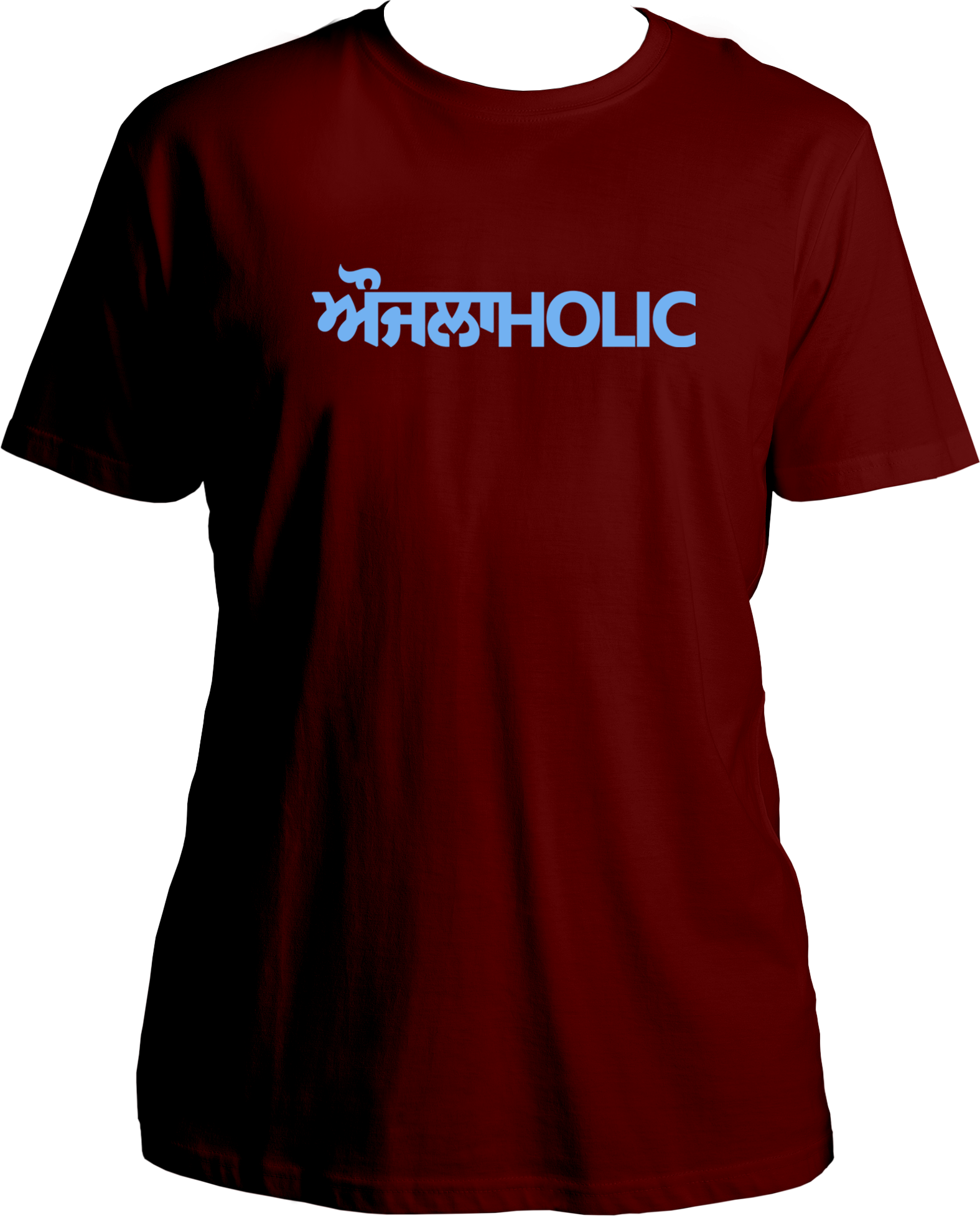 oversized unisex T-shirt with “ਔਜਲਾHOLIC” Punjabi-English typography inspired by Karan Aujla