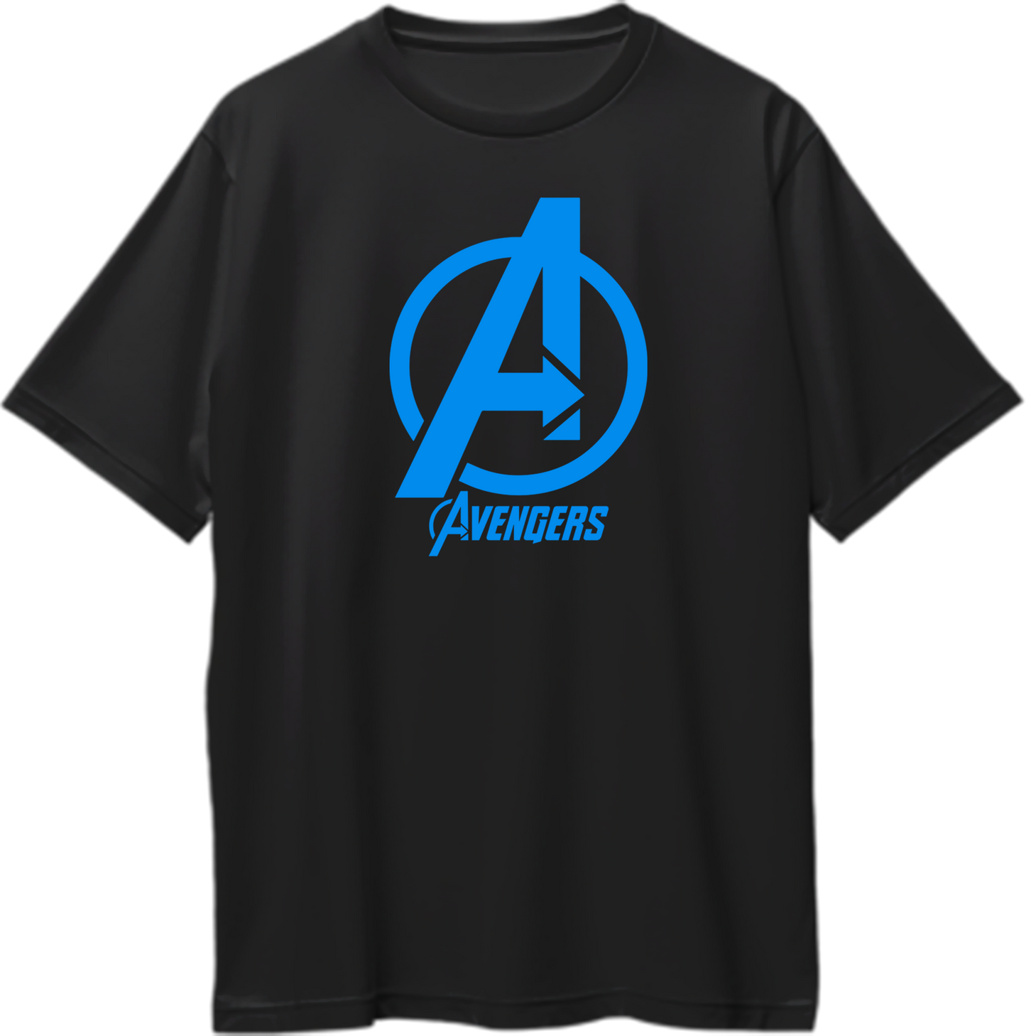 Oversized unisex t-shirt featuring a graphic symbolizing a united team of heroes ready to protect the world.