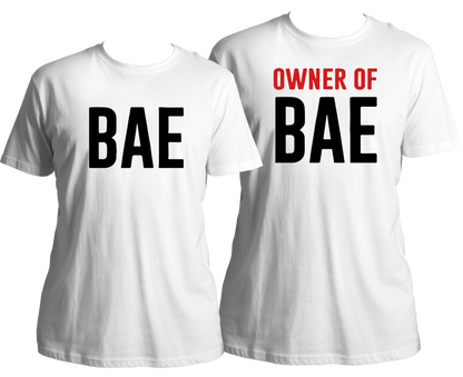 Bae & Owner Of Bae Couple Combo Unisex T-Shirts