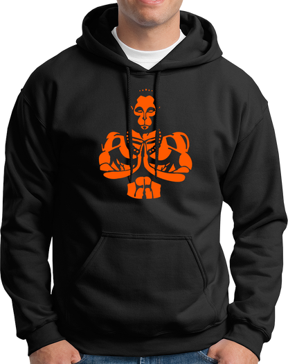 The supreme super hero, our beloved Hanuman Ji. We all love him & we all admire him. We always chant his name whenever we are scared of something. So if you are a BAJRANGBALI devotee, we bring this amazing printed hoodies for you all. Order this design in your favorite color.