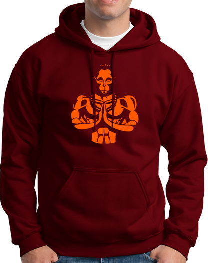 The supreme super hero, our beloved Hanuman Ji. We all love him & we all admire him. We always chant his name whenever we are scared of something. So if you are a BAJRANGBALI devotee, we bring this amazing printed hoodies for you all. Order this design in your favorite color.