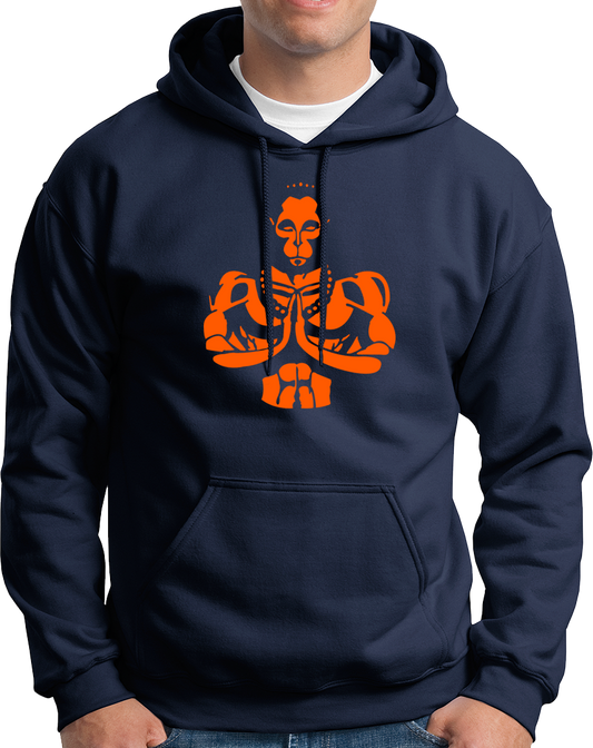 The supreme super hero, our beloved Hanuman Ji. We all love him & we all admire him. We always chant his name whenever we are scared of something. So if you are a BAJRANGBALI devotee, we bring this amazing printed hoodies for you all. Order this design in your favorite color.