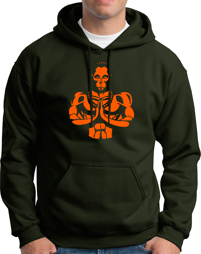 The supreme super hero, our beloved Hanuman Ji. We all love him & we all admire him. We always chant his name whenever we are scared of something. So if you are a BAJRANGBALI devotee, we bring this amazing printed hoodies for you all. Order this design in your favorite color.