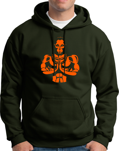 The supreme super hero, our beloved Hanuman Ji. We all love him & we all admire him. We always chant his name whenever we are scared of something. So if you are a BAJRANGBALI devotee, we bring this amazing printed hoodies for you all. Order this design in your favorite color.