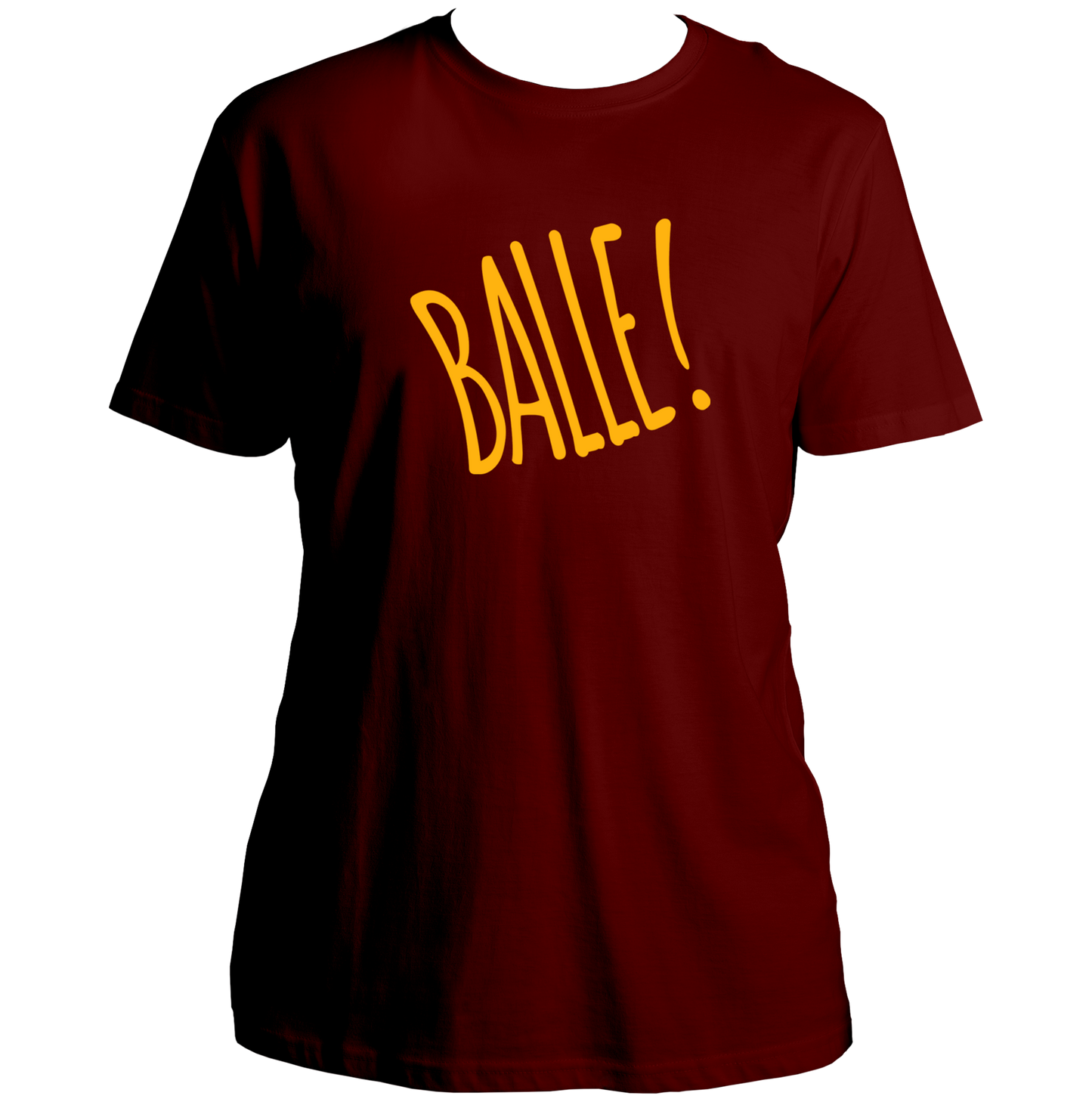 Maroon Balle Punjabi Unisex T-Shirt with bold Punjabi statement print by Garrari