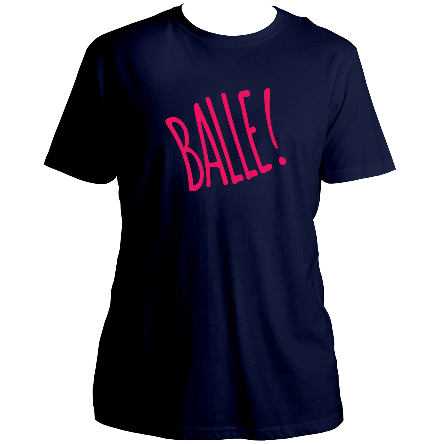Navy Blue Balle Punjabi Unisex T-Shirt with Balle typography artwork by Garrari