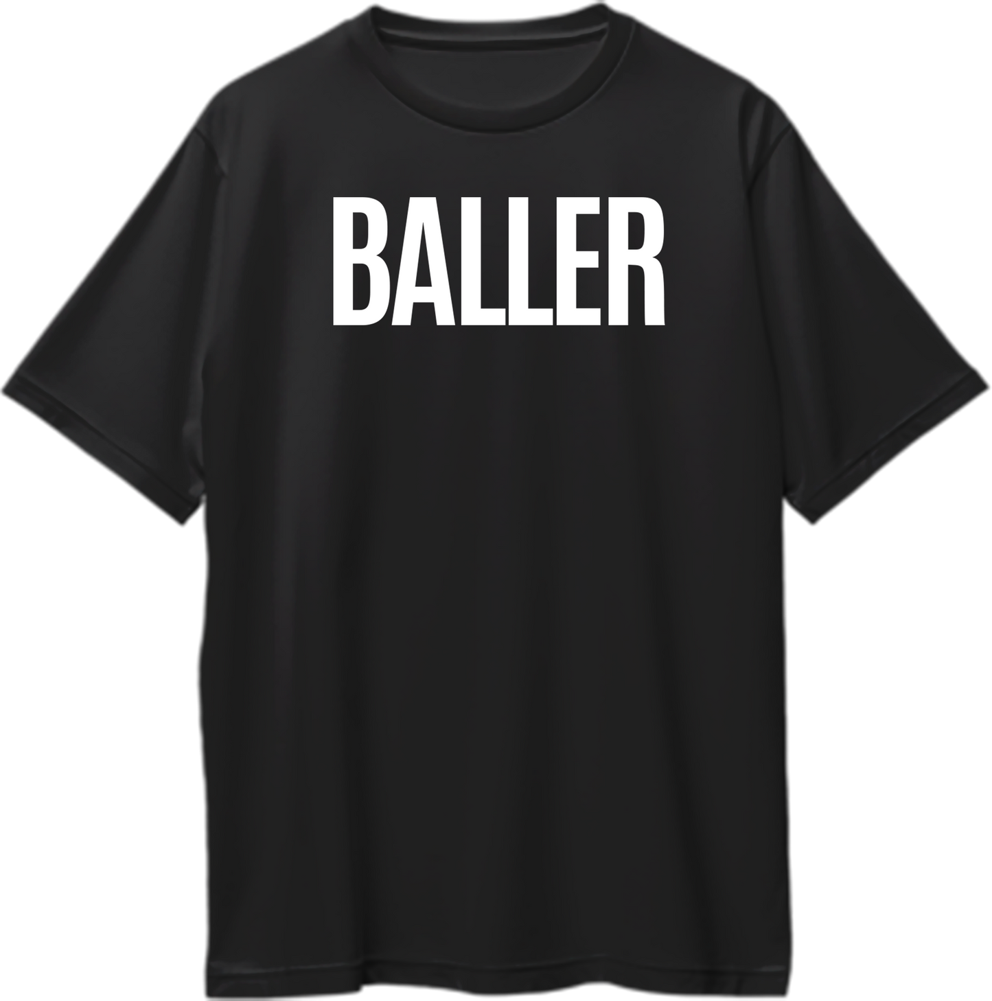 Black Baller Punjabi Oversized T-Shirt with bold white typography by Garrari