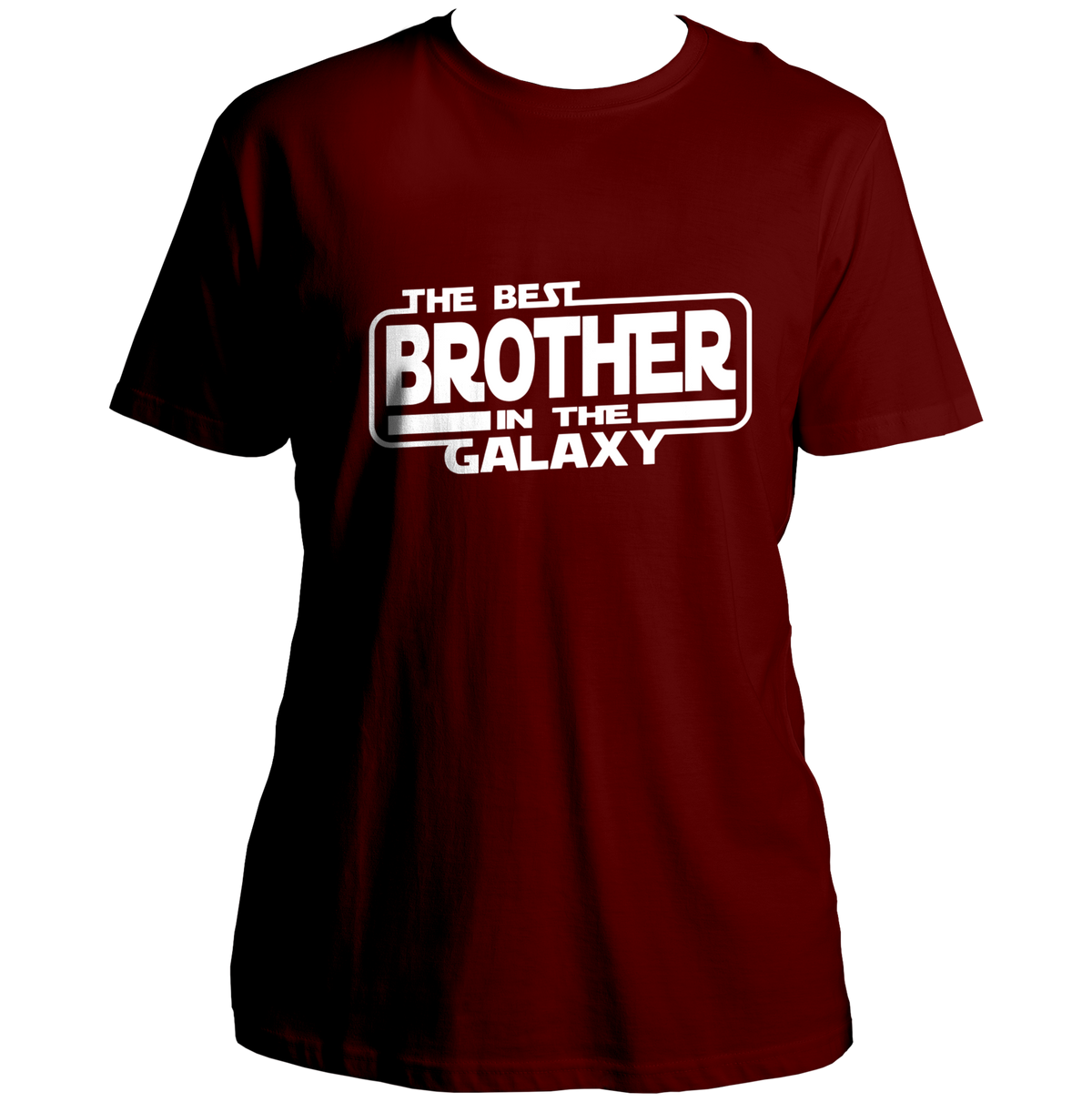 Maroon The Best Brother In The Galaxy Unisex T-Shirt with brother gifting statement print