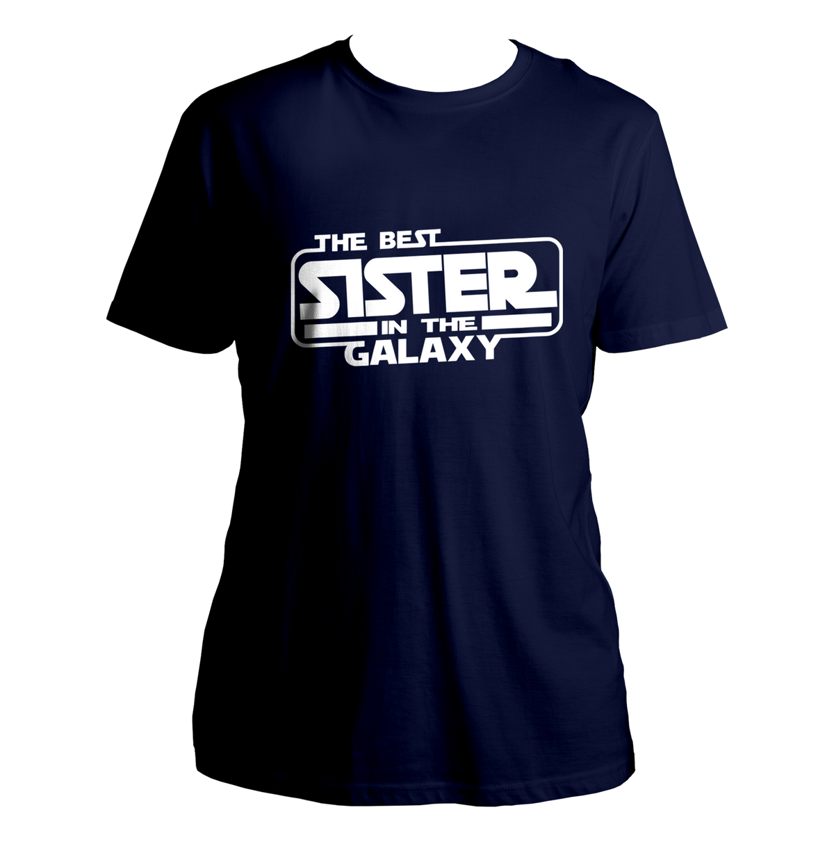 Navy Blue The Best Sister In The Galaxy Unisex T-Shirt with Best Sister quote graphic