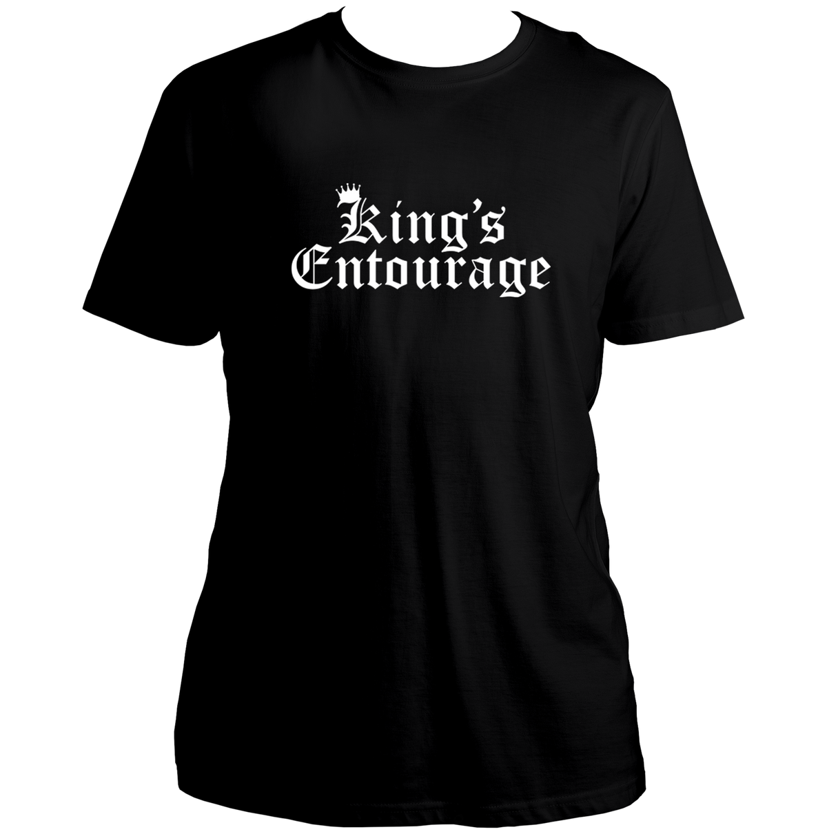 Black Birthday King's Entourage Unisex T-Shirt by Garrari for birthday squad and group celebration