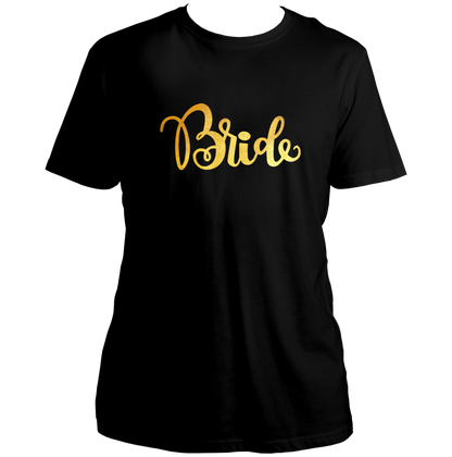 Bride Golden Matte Reflective Unisex T-Shirt