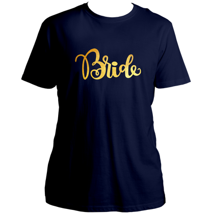 Bride Golden Matte Reflective Unisex T-Shirt