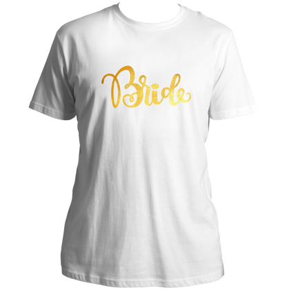 Bride Golden Matte Reflective Unisex T-Shirt