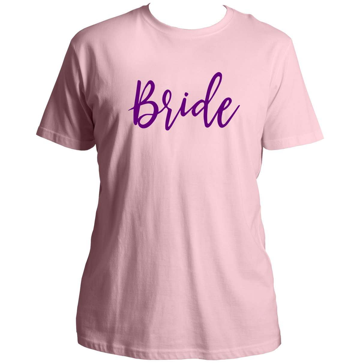 Baby Pink Bride Unisex T-Shirt by Garrari for bride-to-be bachelorette party