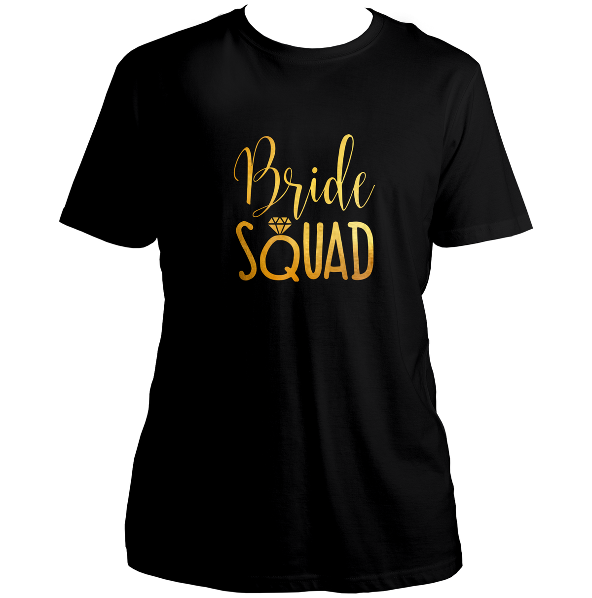 Bride Squad Golden Reflective Unisex T-Shirt