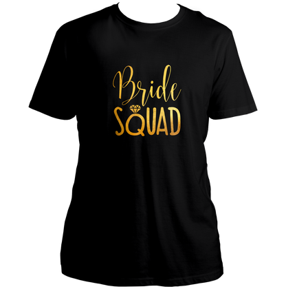 Bride Squad Golden Reflective Unisex T-Shirt
