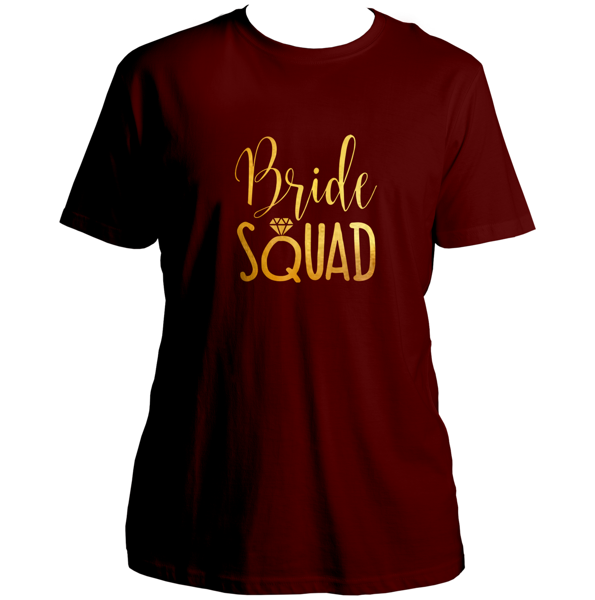 Bride Squad Golden Reflective Unisex T-Shirt