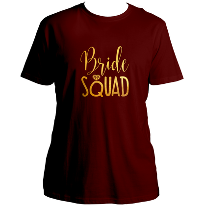 Bride Squad Golden Reflective Unisex T-Shirt