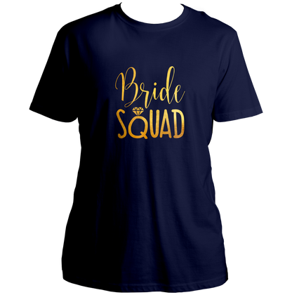 Bride Squad Golden Reflective Unisex T-Shirt