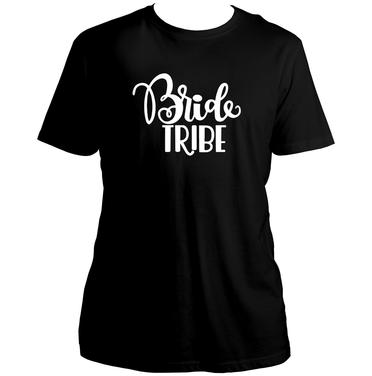 Black Bride Tribe Unisex T-Shirt by Garrari for bridesmaids and pre-wedding celebration