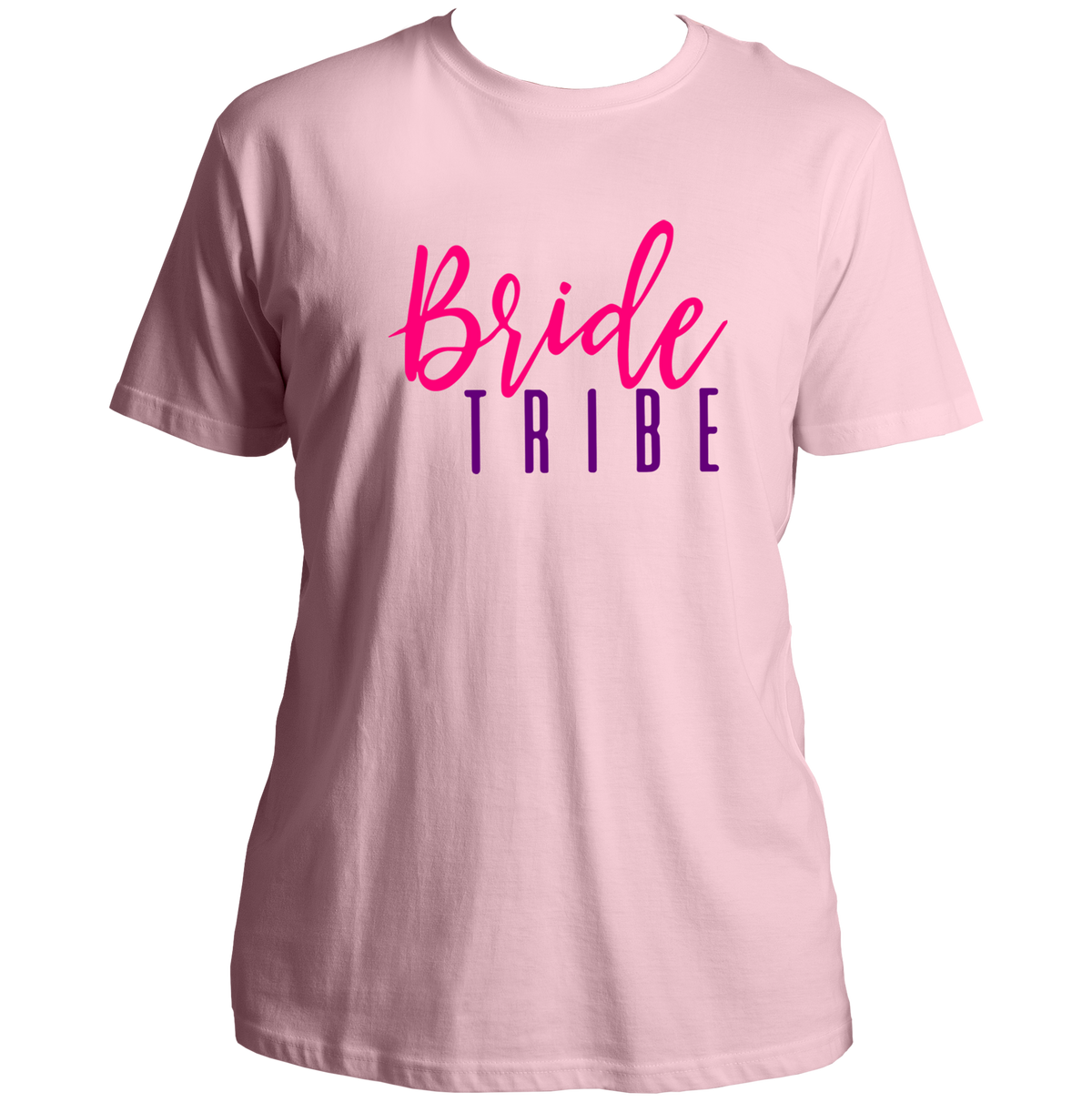 Baby Pink Bride Tribe Unisex T-Shirt by Garrari for bridesmaids and bachelorette party
