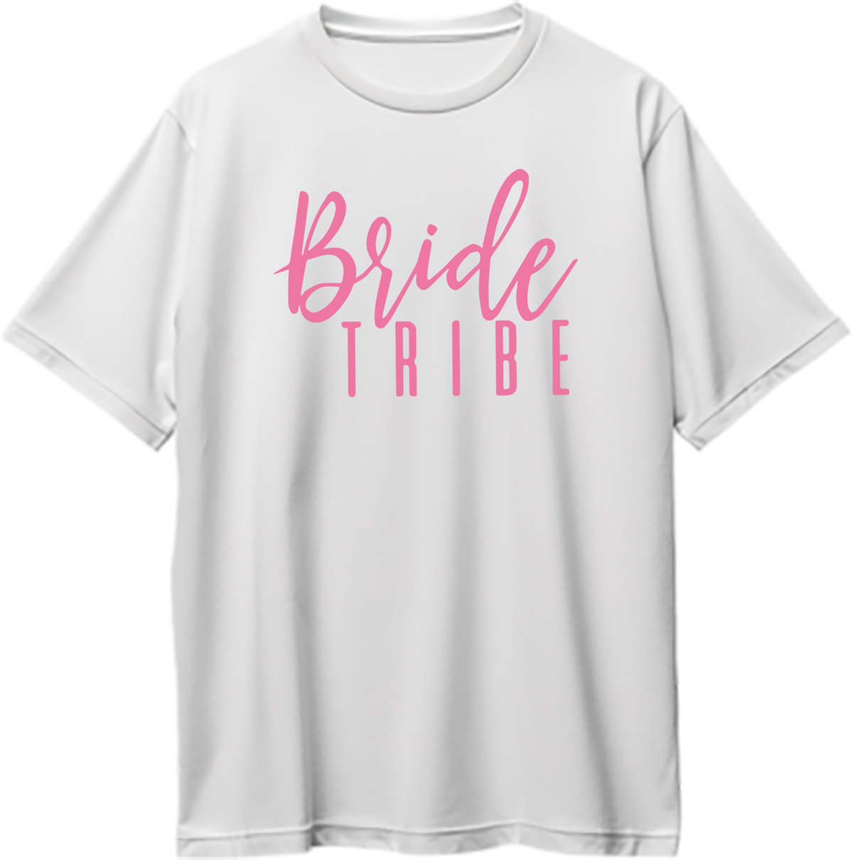 White Bride Tribe Oversized T-Shirt by Garrari for bridesmaids and pre-wedding photoshoot