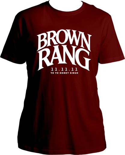 Brown Rang Unisex T-Shirt – Inspired by Yo Yo Honey Singh’s legendary track, this premium cotton tee is the ultimate hip-hop fashion statement. Available at Garrari.com!