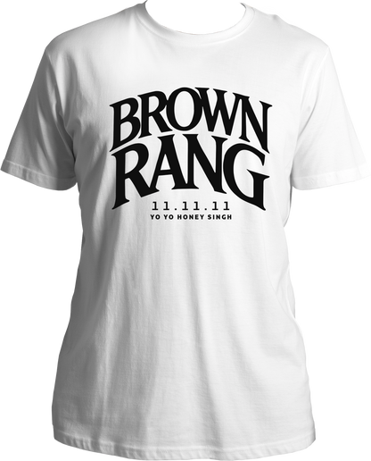 Brown Rang Unisex T-Shirt – Inspired by Yo Yo Honey Singh’s legendary track, this premium cotton tee is the ultimate hip-hop fashion statement. Available at Garrari.com!