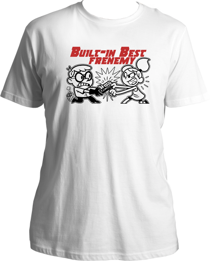 Built-In Best Frenemy Unisex Regular Fit T-Shirt | Funny Rakhi & Bhai Dooj Gift for Siblings