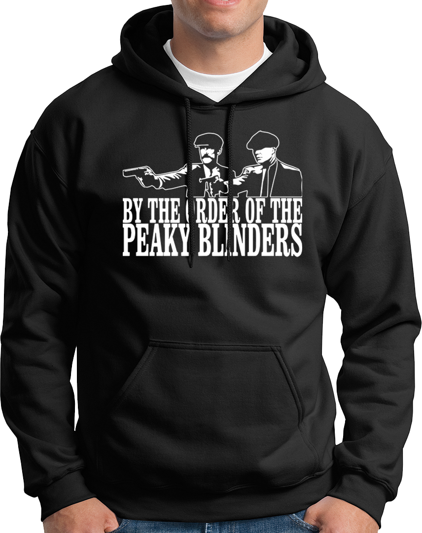 Born & raised in the streets of Birmingham, Thomas Michael Shelby aka "Tommy", started a local gang named Peaky Blinders & their activities included smuggling, land grabs, protection racket and illegal bookmaking. Peaky Blinders, the most feared and powerful local gang who had sewed razor blades into the peaky of their caps  Grab this amazing hoodie and show your love to this amazing show.
