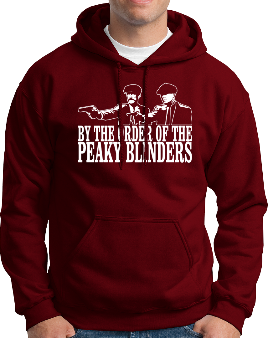 Born & raised in the streets of Birmingham, Thomas Michael Shelby aka "Tommy", started a local gang named Peaky Blinders & their activities included smuggling, land grabs, protection racket and illegal bookmaking. Peaky Blinders, the most feared and powerful local gang who had sewed razor blades into the peaky of their caps  Grab this amazing hoodie and show your love to this amazing show.