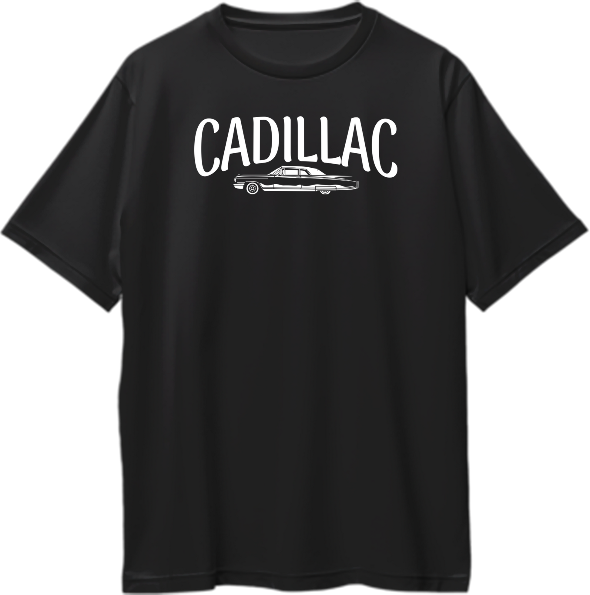 "Front view of Cadillac Sidhu Moose Wala oversized unisex t-shirt featuring bold text design."