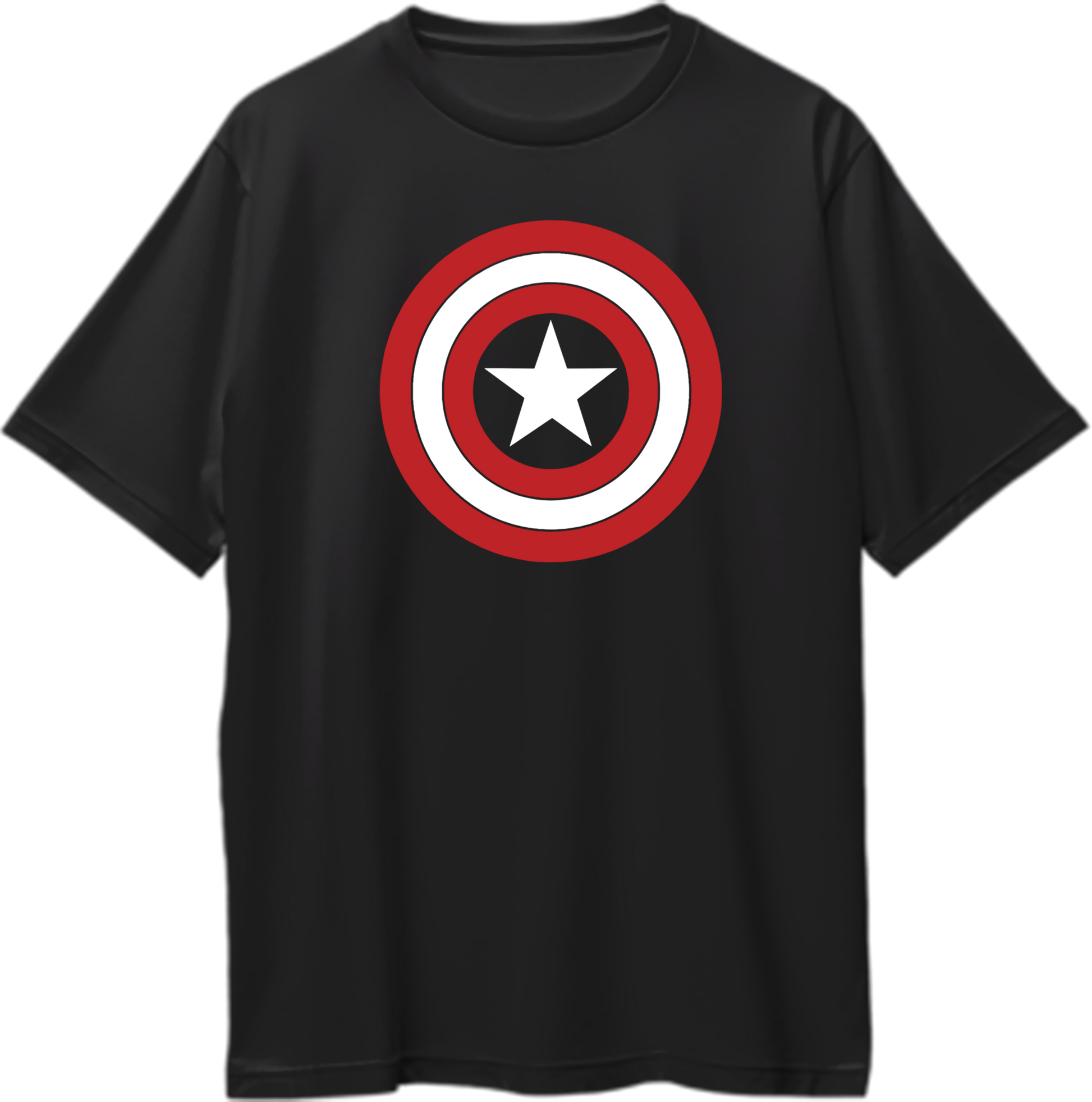 Oversized unisex t-shirt featuring an iconic shield design, symbolizing justice, bravery, and heroism