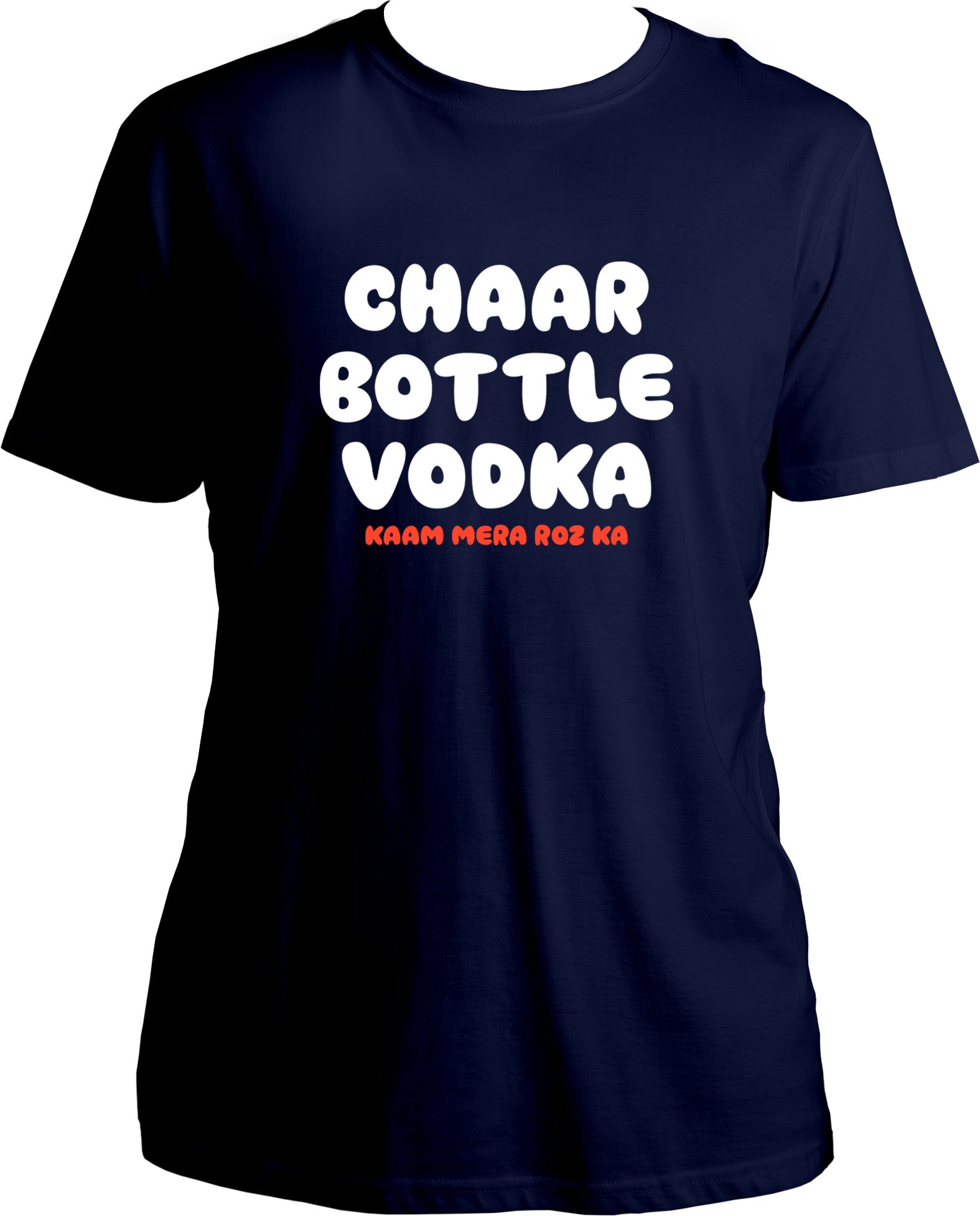 Chaar Bottle Vodka Unisex T-Shirt – Yo Yo Honey Singh-inspired tee with bold party vibes and hip-hop streetwear fashion. Available now at Garrari.com!