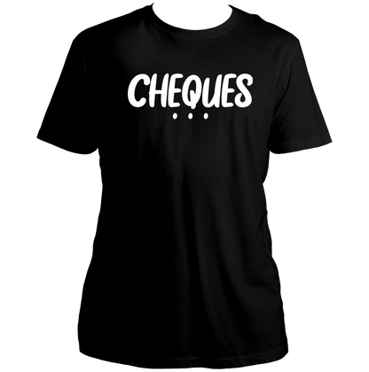 Black Cheques Unisex T-Shirt with Punjabi music-inspired text print by Garrari