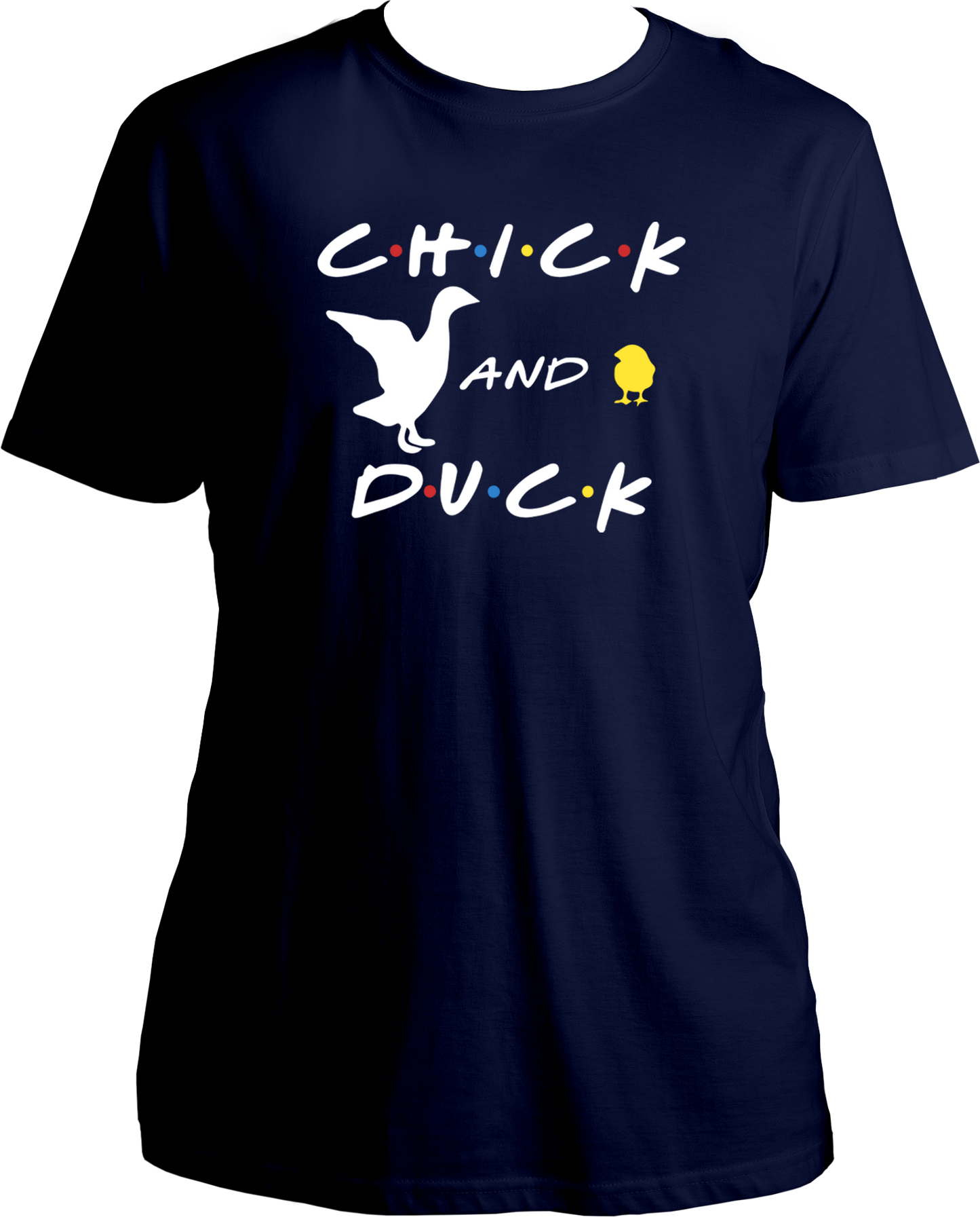 Introducing our exclusive Round Neck Cotton T-Shirts featuring iconic designs inspired by the beloved TV show F.R.I.E.N.D.S, specifically centered around the unforgettable Chick and Duck from Joey's and Chandler's apartment. Dive into the nostalgia of one of the show's most cherished moments with our homage to the episode where Chandler and Joey embark on the hilarious quest to name their feathery friends.