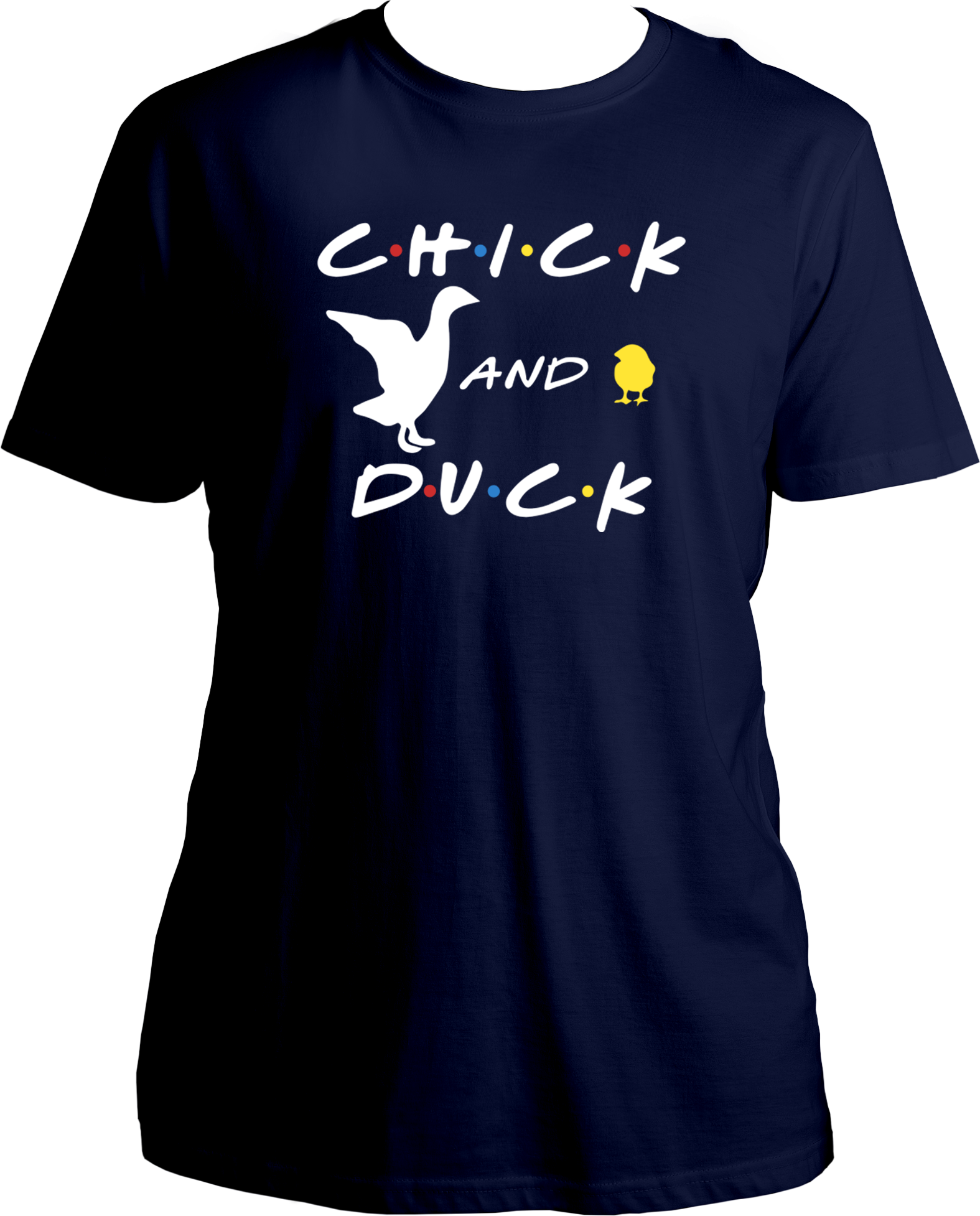 Introducing our exclusive Round Neck Cotton T-Shirts featuring iconic designs inspired by the beloved TV show F.R.I.E.N.D.S, specifically centered around the unforgettable Chick and Duck from Joey's and Chandler's apartment. Dive into the nostalgia of one of the show's most cherished moments with our homage to the episode where Chandler and Joey embark on the hilarious quest to name their feathery friends.