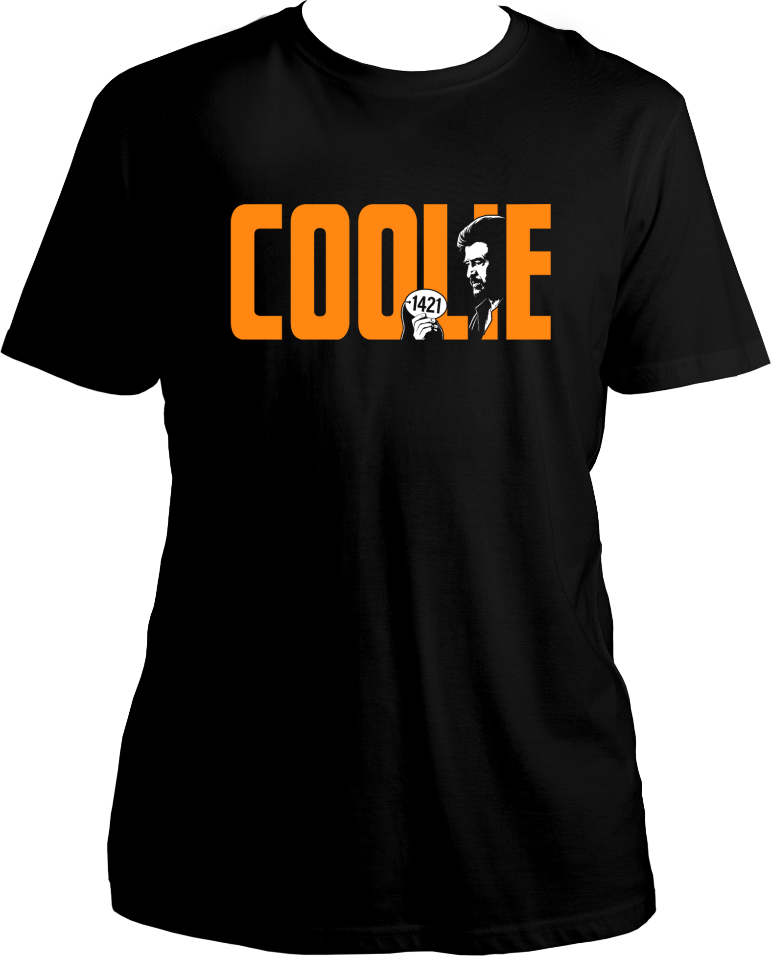 Coolie 1421 movie-inspired unisex t-shirt with bold graphic print – limited edition fan merch.