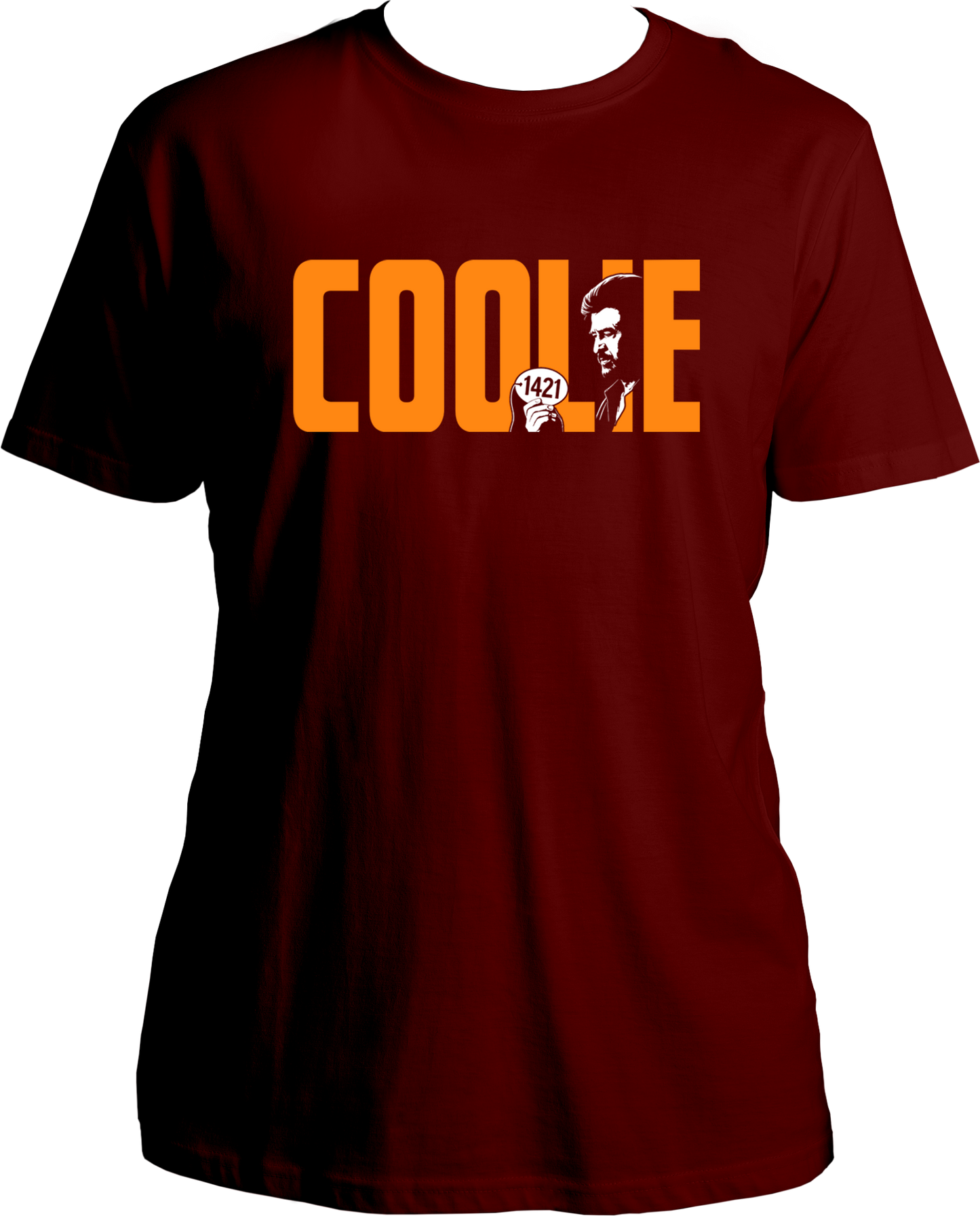 Coolie 1421 movie-inspired unisex t-shirt with bold graphic print – limited edition fan merch.