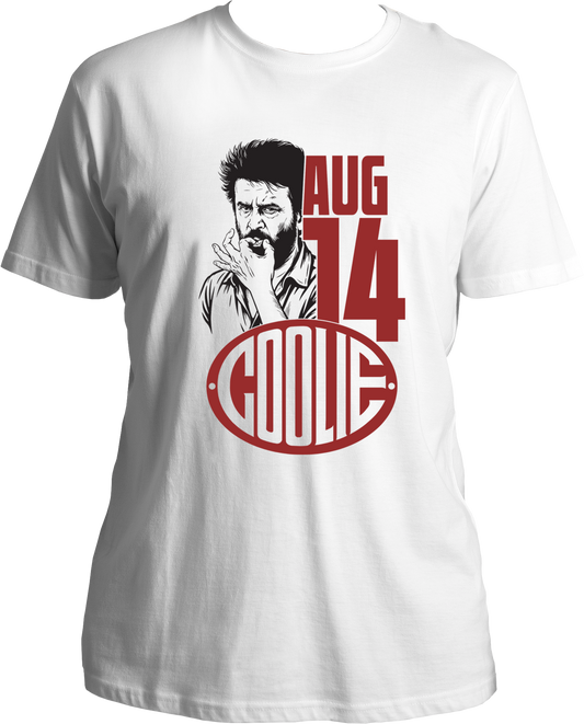 Coolie Aug 14 Unisex T-Shirt – premium cotton graphic tee for movie fans