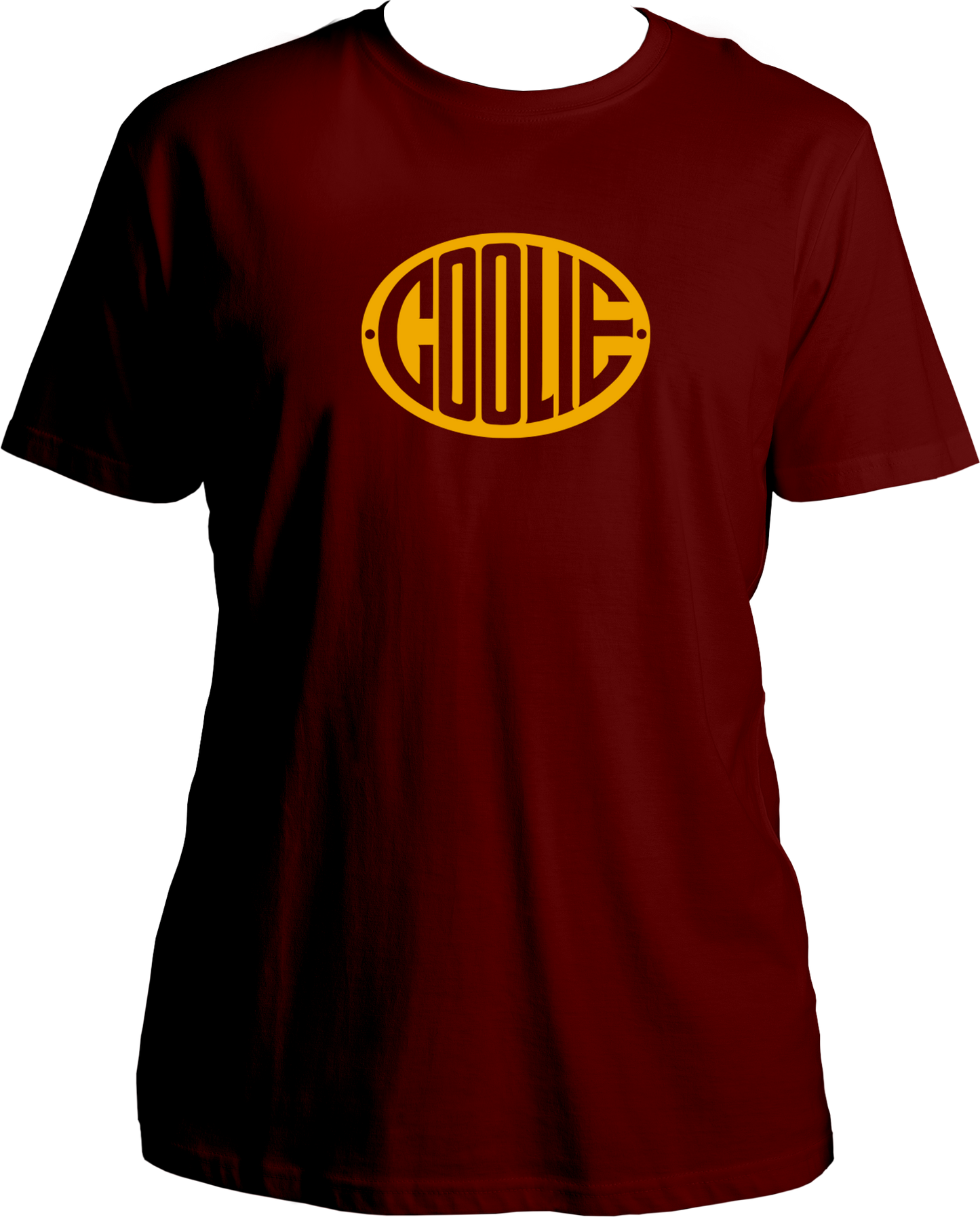 Coolie 2025 unisex T-shirt with yellow logo, premium cotton fan merch in multiple colors