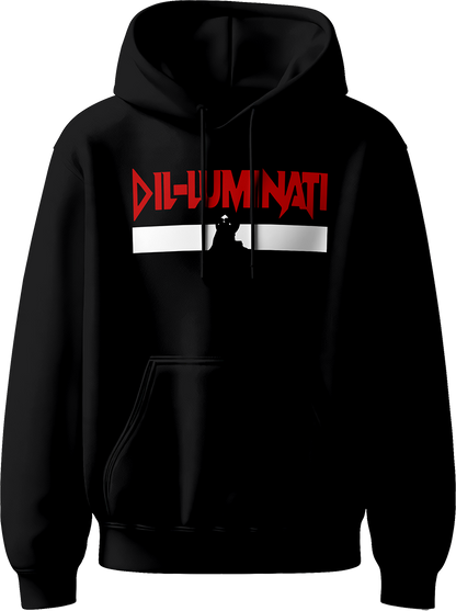 Dil-Luminati Diljit Dosanjh Unisex Hoodie with bold "Dil-Luminati" design inspired by Diljit Dosanjh’s 2024 Tour, perfect for his fans and concert-goers.