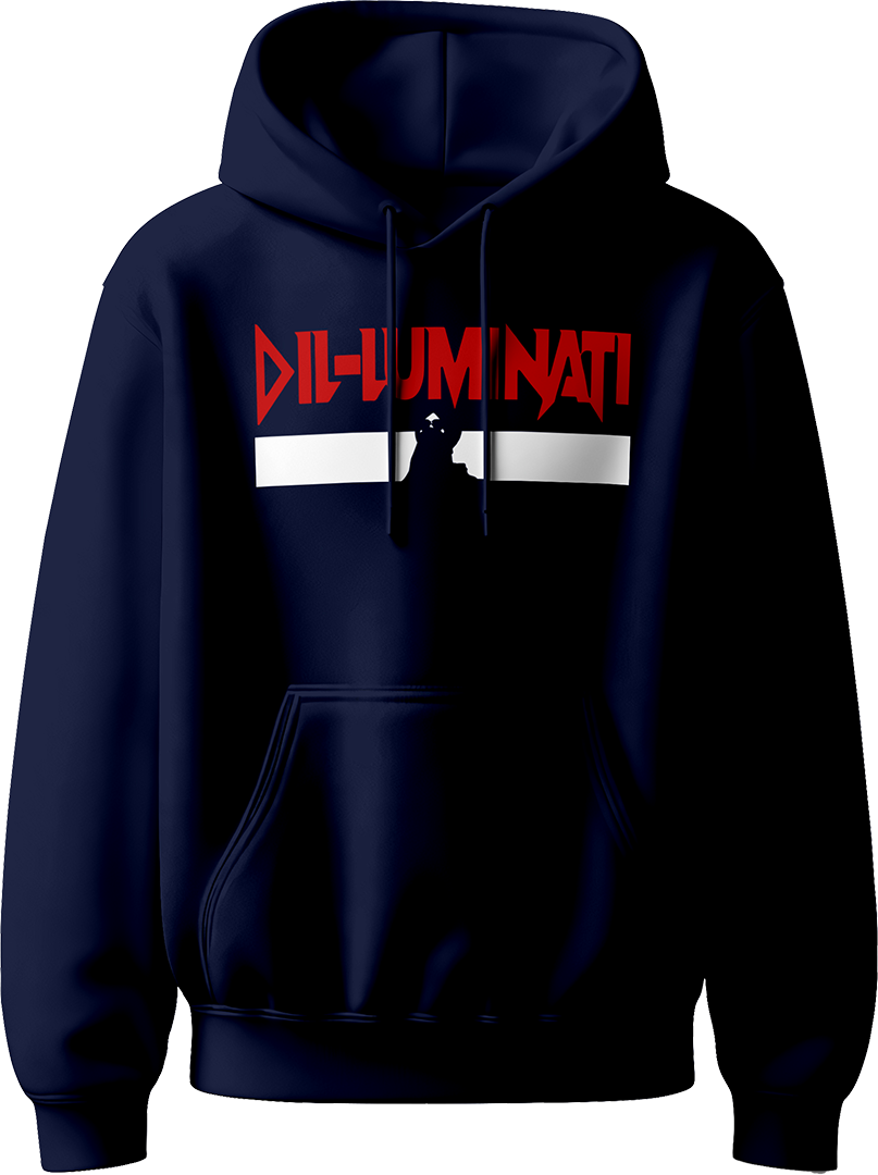Dil-Luminati Diljit Dosanjh Unisex Hoodie with bold "Dil-Luminati" design inspired by Diljit Dosanjh’s 2024 Tour, perfect for his fans and concert-goers.