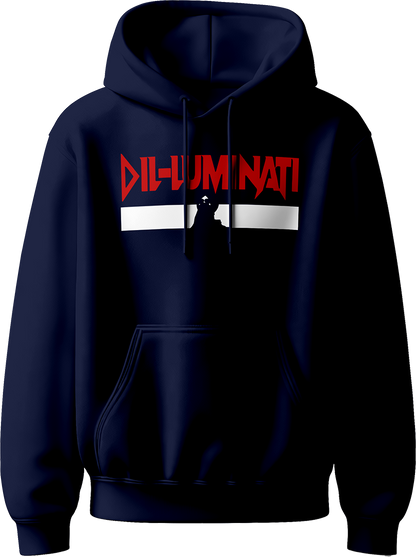 Dil-Luminati Diljit Dosanjh Unisex Hoodie with bold "Dil-Luminati" design inspired by Diljit Dosanjh’s 2024 Tour, perfect for his fans and concert-goers.