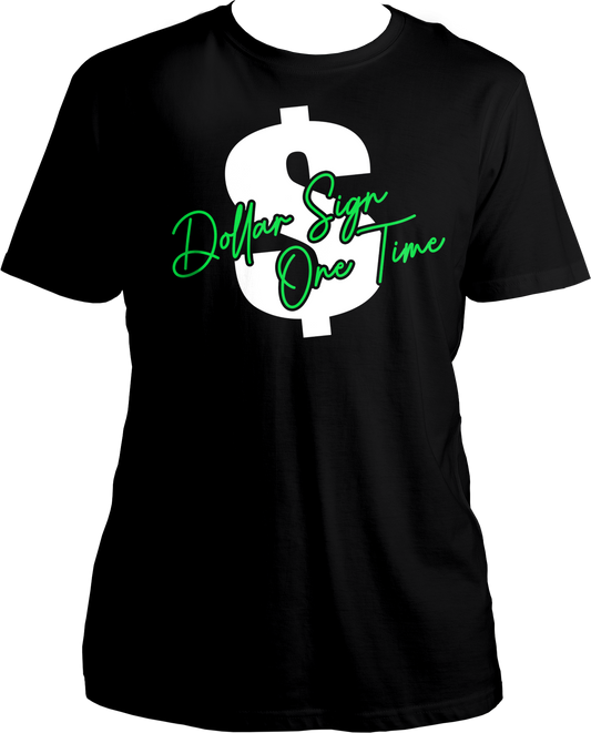 Elevate your streetwear game with the Dollar Sign One Time Unisex Cotton T-Shirt, inspired by Krsna's iconic track. Perfect for true fans of Desi hip-hop, this T-shirt is designed to showcase your love for Krsna’s sharp lyrics and impactful storytelling.
