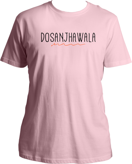 Introducing our exclusive DOSANJHAWALA Unisex T-Shirt, crafted for true fans of the legendary Diljit Dosanjh! Made from pure cotton for ultimate comfort, this tee is not just a piece of clothing but a symbol of admiration for Diljit's unmatched talent and charisma.
